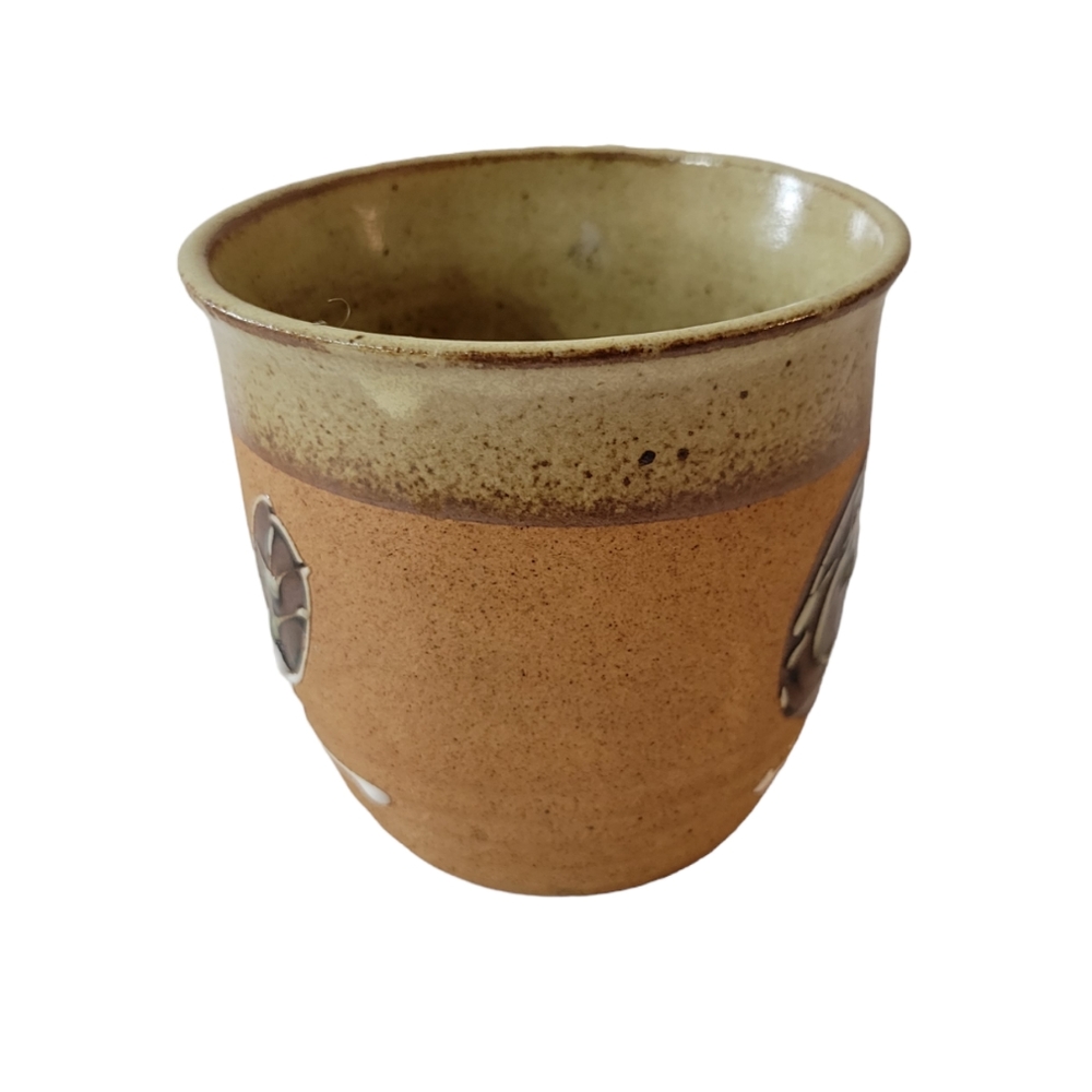 Hand Crafted Pottery Planter w Snail - Picture 2 of 9